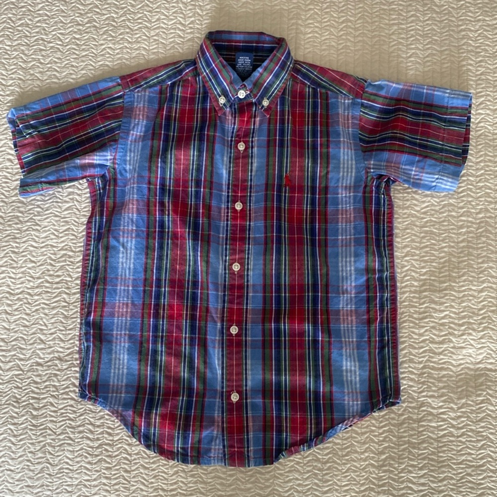 Ralph Lauren boys short-sleeve button down, size 6